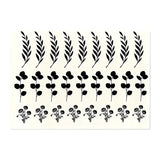 Kerzenfolie, Kerzentattoo "Flora", Schwarz, DIN A5