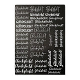 Kerzenfolie, Kerzentattoo "Glückslicht", Weiß, DIN A4