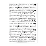 Kerzenfolie, Kerzentattoo "Happy Birthday", Schwarz, DIN A4