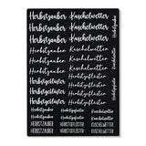 Kerzenfolie, Kerzentattoo "Herbstgeflüster", Weiß, DIN A4