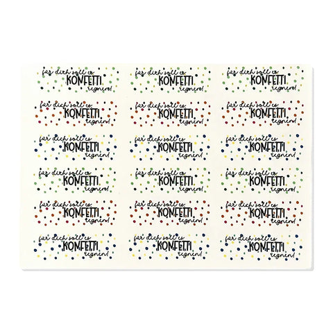 Kerzenfolie, Kerzentattoo "Konfetti XS", Farbig, DIN A5