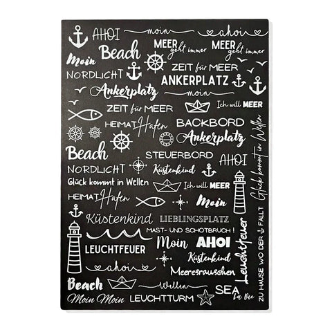 Kerzenfolie, Kerzentattoo "Maritim", Weiß, DIN A4