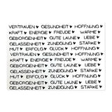 Kerzenfolie, Kerzentattoo "Nimm dir...Begriffe", Schwarz, DIN A5