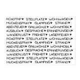 Kerzenfolie, Kerzentattoo "Nimm dir...Camperedition", Schwarz, DIN A5
