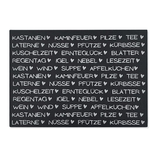Kerzenfolie, Kerzentattoo "Nimm dir...Herbstedition", Weiß, DIN A5