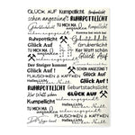 Kerzenfolie, Kerzentattoo "Ruhrpott", Schwarz, DIN A4