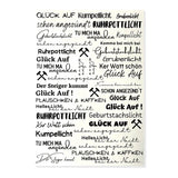 Kerzenfolie, Kerzentattoo "Ruhrpott", Schwarz, DIN A4