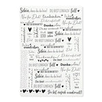 Kerzenfolie, Kerzentattoo "Wundervoll", Schwarz, DIN A4