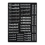 Kerzenfolie, Kerzentattoo "Wunschlicht", Weiß, DIN A4
