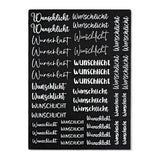 Kerzenfolie, Kerzentattoo "Wunschlicht", Weiß, DIN A4
