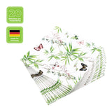 Lunchservietten „Akira“, 33x33 cm, 3-lagig, Home Fashion®, 20 Stück - luterne.shop