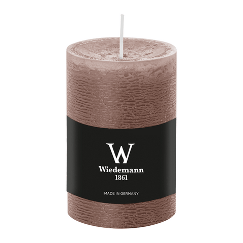 Marble Rustik Kerze Cashmere, 100/68 mm, Wiedemann, 42h