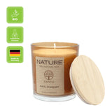 NATURE EARTH, Duftkerze im Glas, Rain Forest, 100% NATURAL WAX, 85/70 mm, Brenndauer ca. 25h - luterne.shop