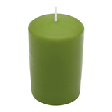 CLASSIC Stumpenkerze Olive, 100/70 mm, WENZEL, Brenndauer 44h, selbstverlöschend