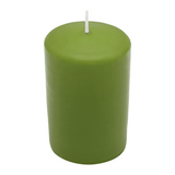 CLASSIC Stumpenkerze Olive, 80/60 mm, WENZEL, Brenndauer 27h, selbstverlöschend