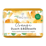 __Orangenseife mit Aloe Vera – vegan, THOMA Naturseifen-Manufaktur, für ein frisches & gepflegtes Hautgefühl, 100 g, Körperpflege