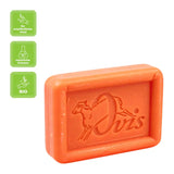 Ovis Schafmilchseife Blutorange, 100% Bio, für die tägliche Dusche, eckig, 100 g - luterne.shop