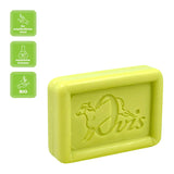 Ovis Schafmilchseife Gurke-Limette, 100% Bio, für die tägliche Dusche, eckig, 100 g, verpackt - luterne.shop