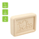 Ovis Schafmilchseife Zirbe, 100% Bio, für die tägliche Dusche, eckig, 100 g, verpackt - luterne.shop