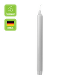 PURE NATURAL WAX Stabkerzen, Silbergrau, WENZEL, 250/23 mm, Brenndauer ca. 10h, plastikfrei, 4 Stück