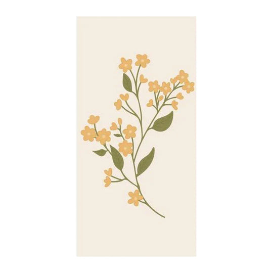 Papierservietten „Gelbe Blume“, 40x40 cm, dekorativ, Ib Laursen, 16 Stück