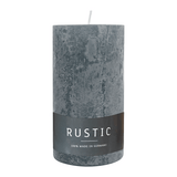 RUSTIC Kerze Anthrazit, 110x60 mm, WENZEL, 38h