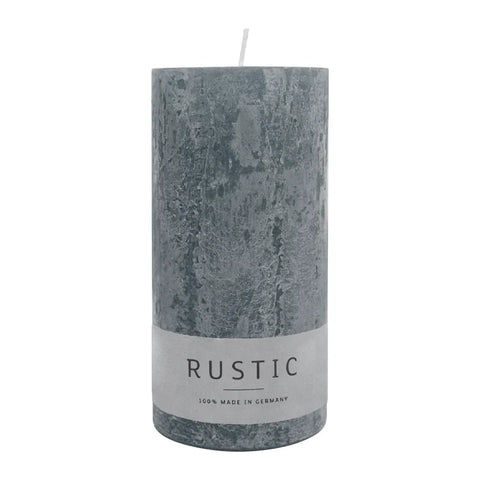 RUSTIC Kerze Anthrazit, 140/70 mm, WENZEL, 69h