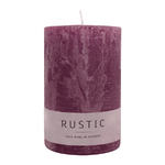 RUSTIC Stumpenkerze Erika, 110/70 mm, WENZEL, Brenndauer 51h, selbstverlöschend