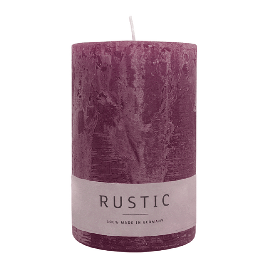 RUSTIC Stumpenkerze Erika, 110/70 mm, WENZEL, Brenndauer 51h, selbstverlöschend