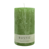 RUSTIC Kerze Olive, 140/80 mm, WENZEL, 76h