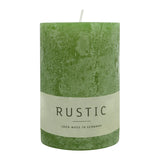 RUSTIC Kerze Olive, 80/60 mm, WENZEL, 25h