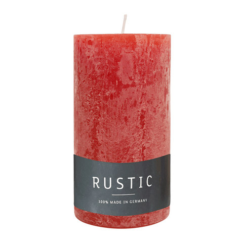RUSTIC Kerze Rubin, 110x60 mm, WENZEL, 38h