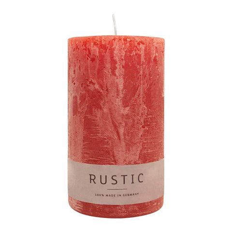 RUSTIC Kerze Rubin, 140/80 mm, WENZEL, 76h