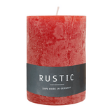 RUSTIC Kerze Rubin, 80x70 mm, WENZEL, 34h