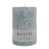 RUSTIC Kerze Silbergrau, 80/60 mm, WENZEL, 25h
