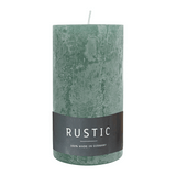 RUSTIC Kerze Smaragd, 110x60 mm, WENZEL, 38h