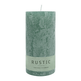 RUSTIC Kerze Smaragd, 140/70 mm, WENZEL, 69h