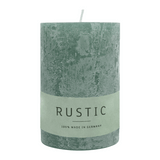 RUSTIC Kerze Smaragd, 80/60 mm, WENZEL, 25h