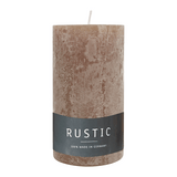 RUSTIC Kerze Stein, 110x60 mm, WENZEL, 38h