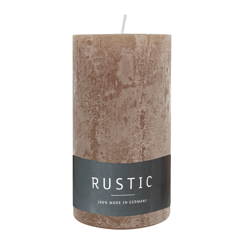 RUSTIC Kerze Stein, 110x60 mm, WENZEL, 38h