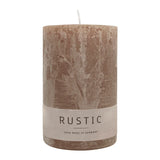 RUSTIC Kerze Stein, 110x70 mm, WENZEL, 51h