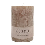 RUSTIC Kerze Stein, 80/60 mm, WENZEL, 25h