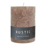RUSTIC Kerze Stein, 80x70 mm, WENZEL, 34h