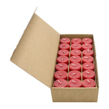 Teelichter, 100% reines Bienenwachs, Rot, KERZENFARM HAHN, H18 x Ø40 mm, Brenndauer ca. 3,5h, ohne Aluminiumhülle, 42 Stück - luterne.shop