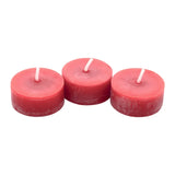 Teelichter, 100% reines Bienenwachs, Rot, KERZENFARM HAHN, H18 x Ø40 mm, Brenndauer ca. 3,5h, ohne Aluminiumhülle, 42 Stück - luterne.shop