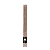 Marble Rustik Stabkerzen Cashmere 250/35 mm – 25h Brenndauer