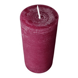 Wiedemann Rustik Stumpenkerze 130/68 mm in Berry – Rußarm, durchgefärbt & ideal für stilvolle Dekoration