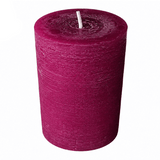 Wiedemann Rustik Stumpenkerze 140x100 mm in Berry – Rußarm, durchgefärbt & ideal für stilvolle Dekoration