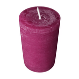 Wiedemann Rustik Stumpenkerze 90x58 mm in Berry – Rußarm, durchgefärbt & ideal für stilvolle Dekoration