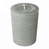 Wiedemann Rustik Stumpenkerze 140x100 mm in Betongrau – Rußarm, durchgefärbt & ideal für stilvolle Dekoration